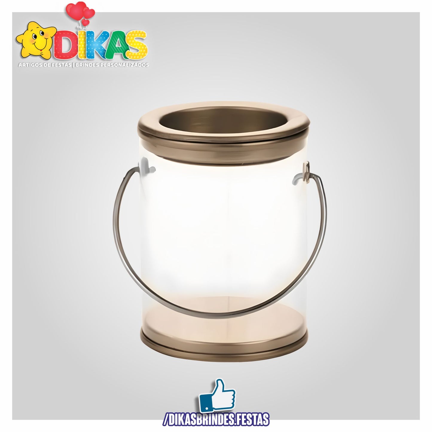 LATINHA TRANSPARENTE COM ALÇAS