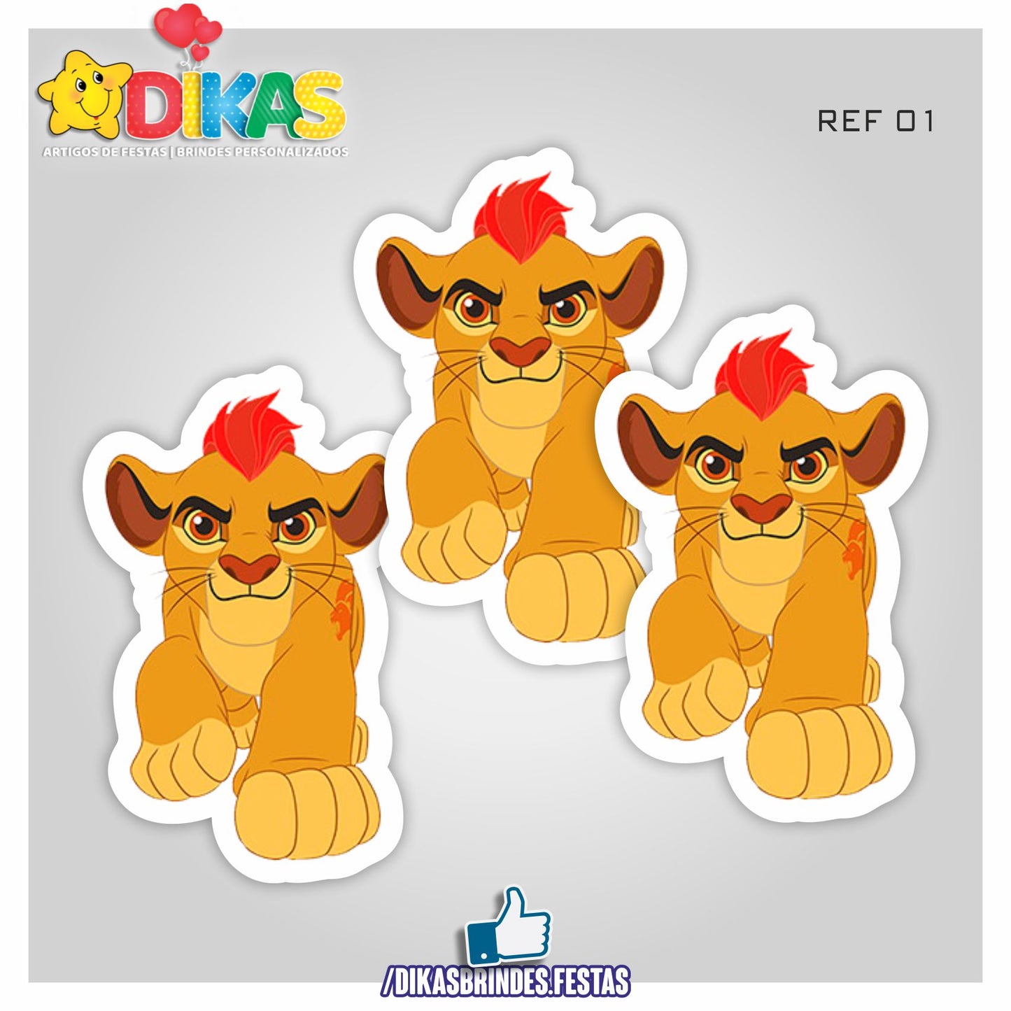 APLIQUES GRANDES - GUARDA DO LEÃO