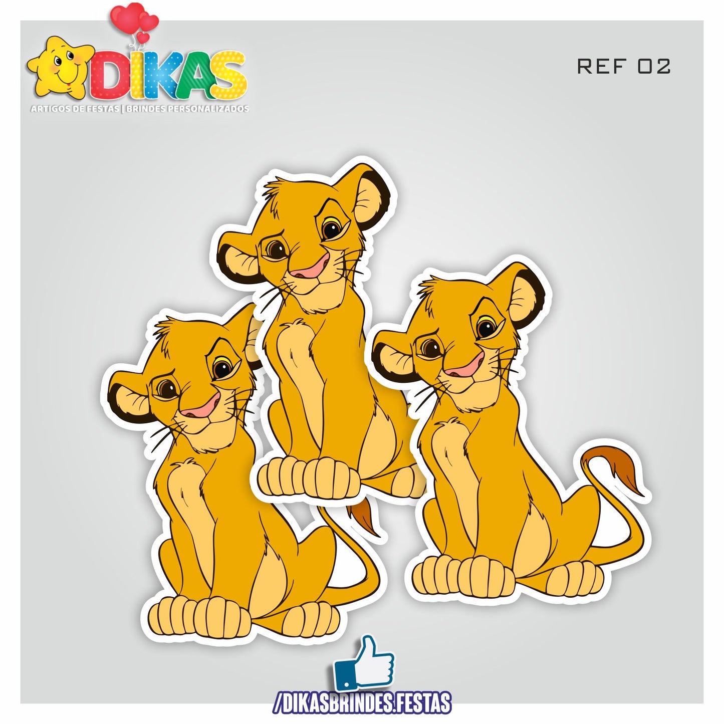 APLIQUES GRANDES - REI LEÃO