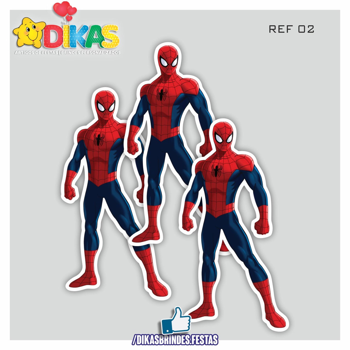 APLIQUES GRANDES - HOMEM ARANHA