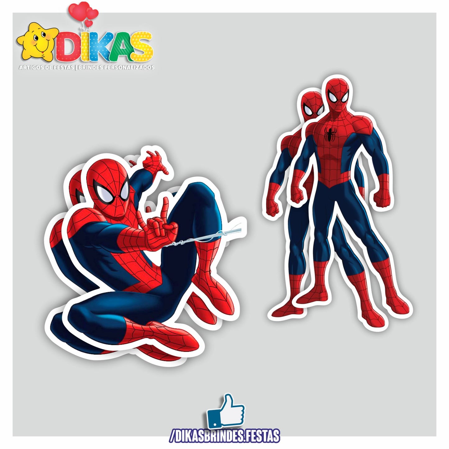 APLIQUES GRANDES - HOMEM ARANHA