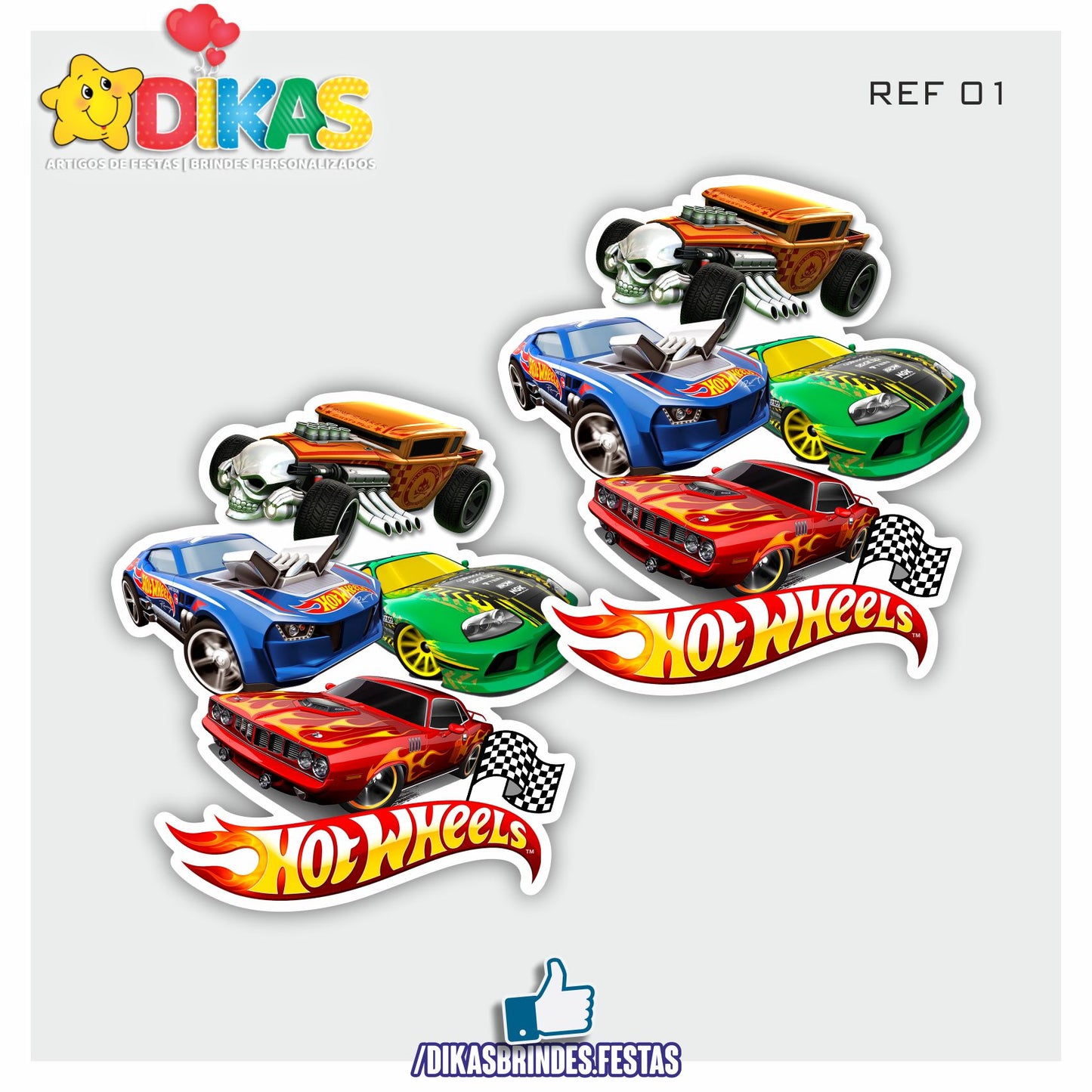 APLIQUES GRANDES - HOTWHEELS