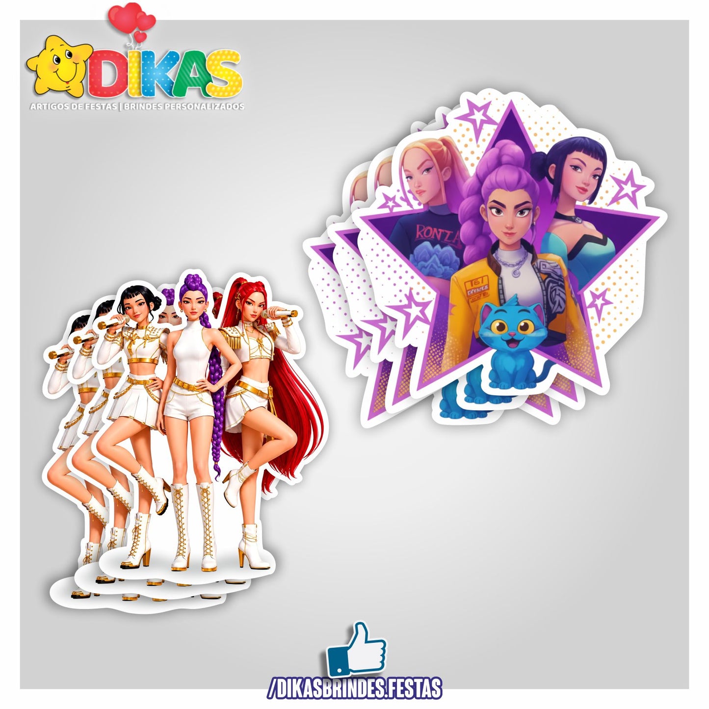 APLIQUES GRANDES - Guerreiras do K-POP