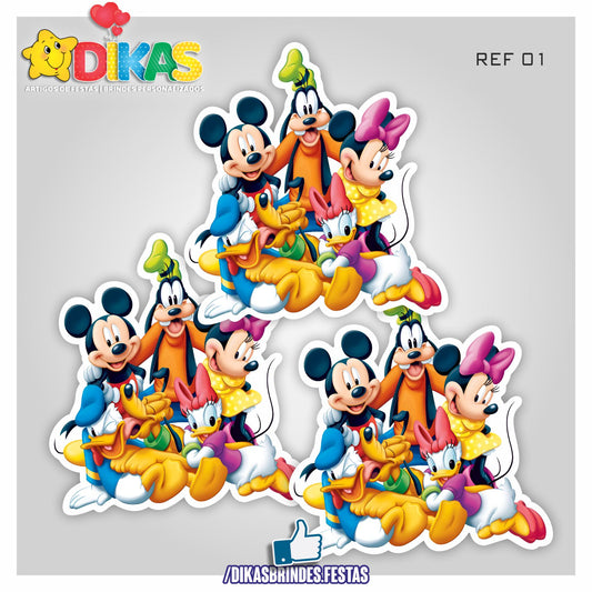 APLIQUES GRANDES - MICKEY E OS AMIGOS