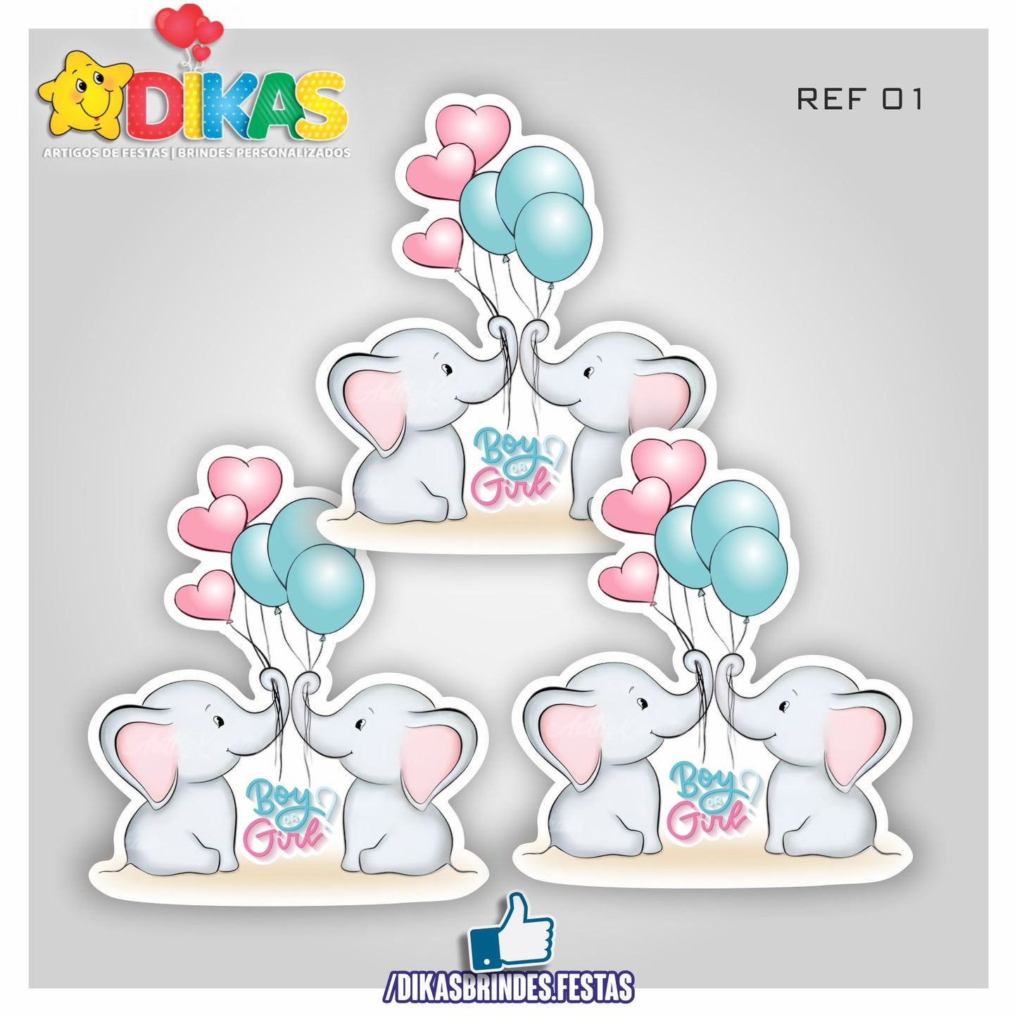 APLIQUES GRANDES - CHÁ REVELAÇÃO