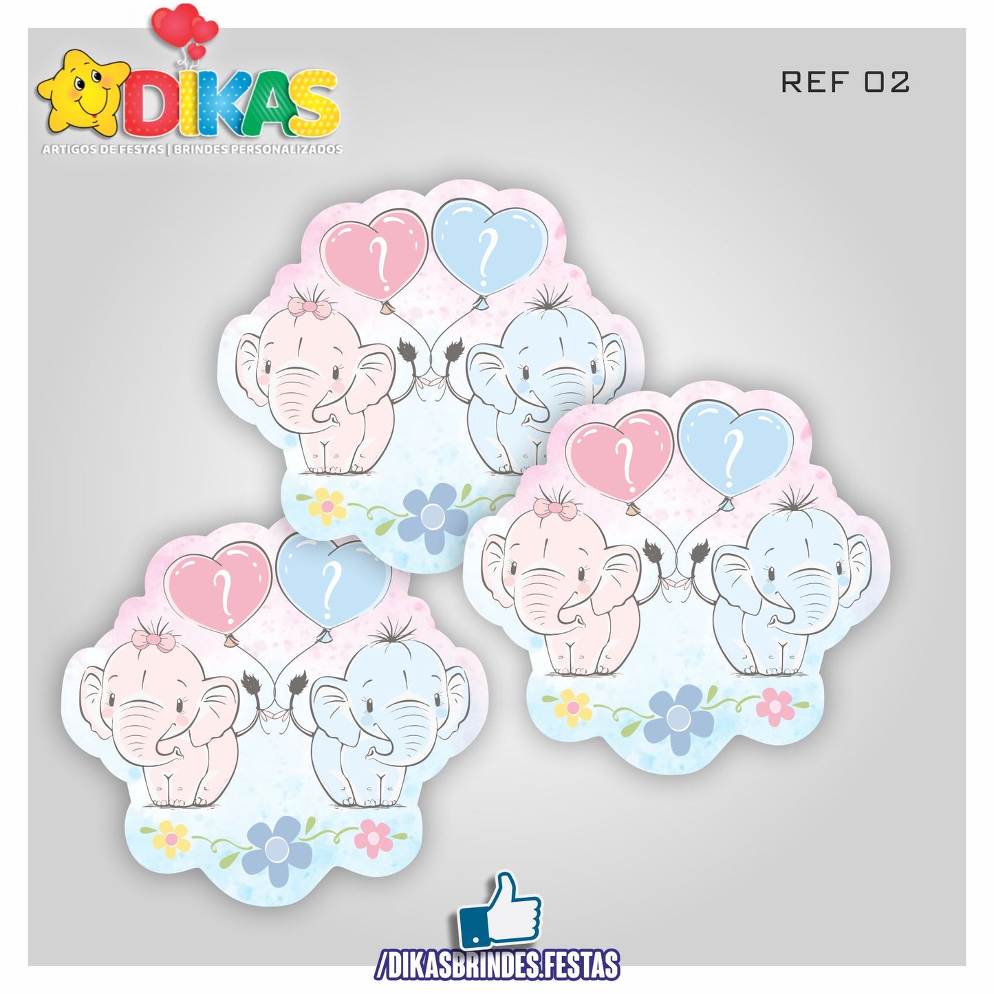 APLIQUES GRANDES - CHÁ REVELAÇÃO