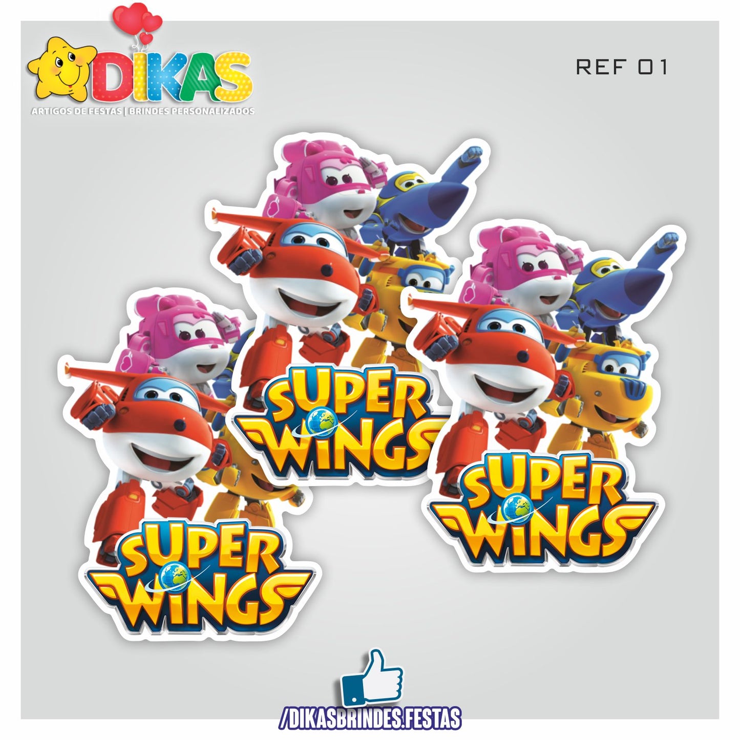 APLIQUES GRANDES - SUPER WINGS