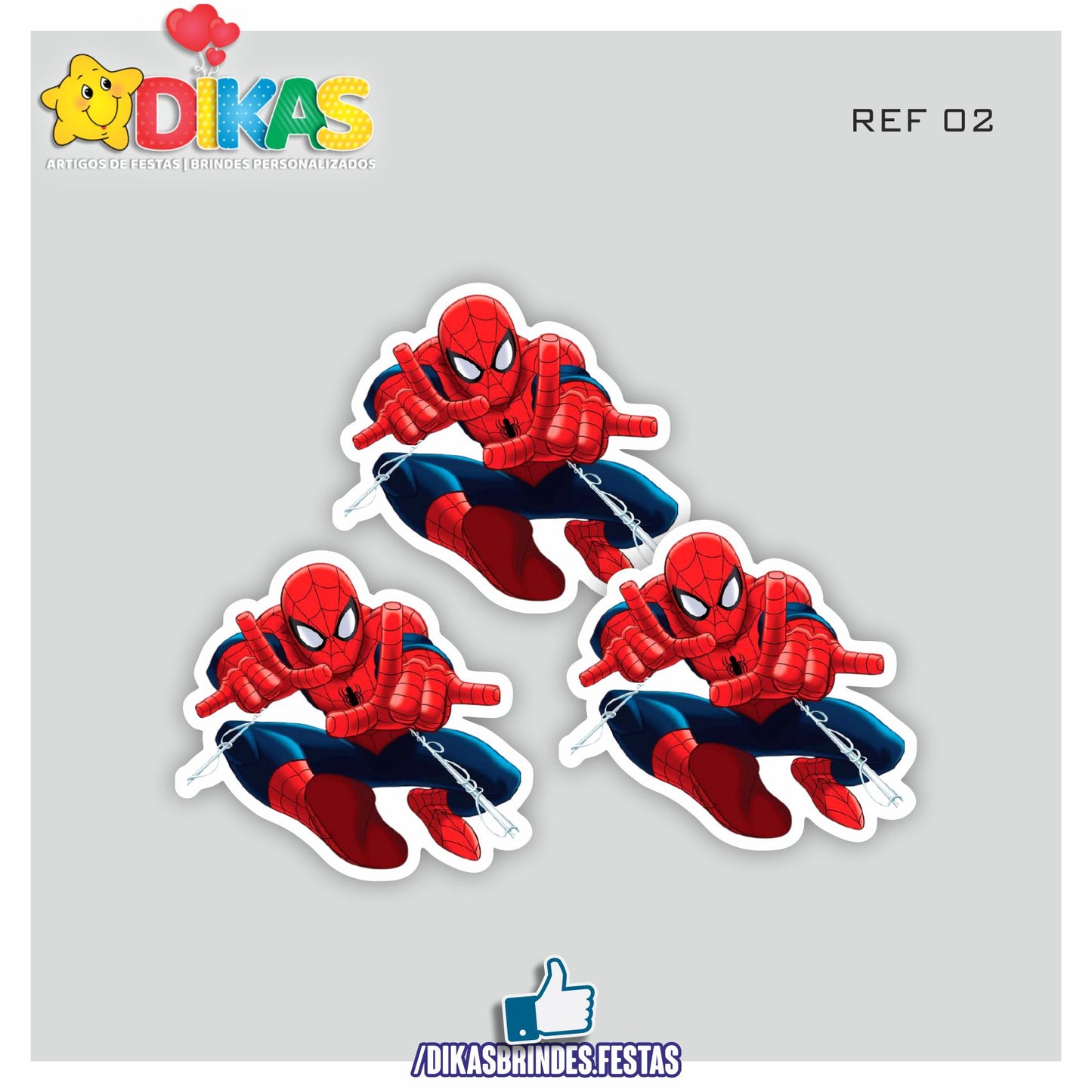 APLIQUES PEQUENOS - HOMEM ARANHA