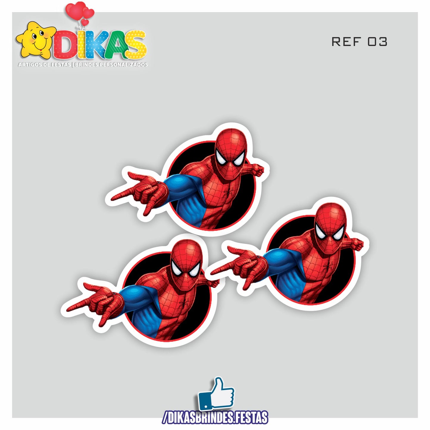 APLIQUES PEQUENOS - HOMEM ARANHA