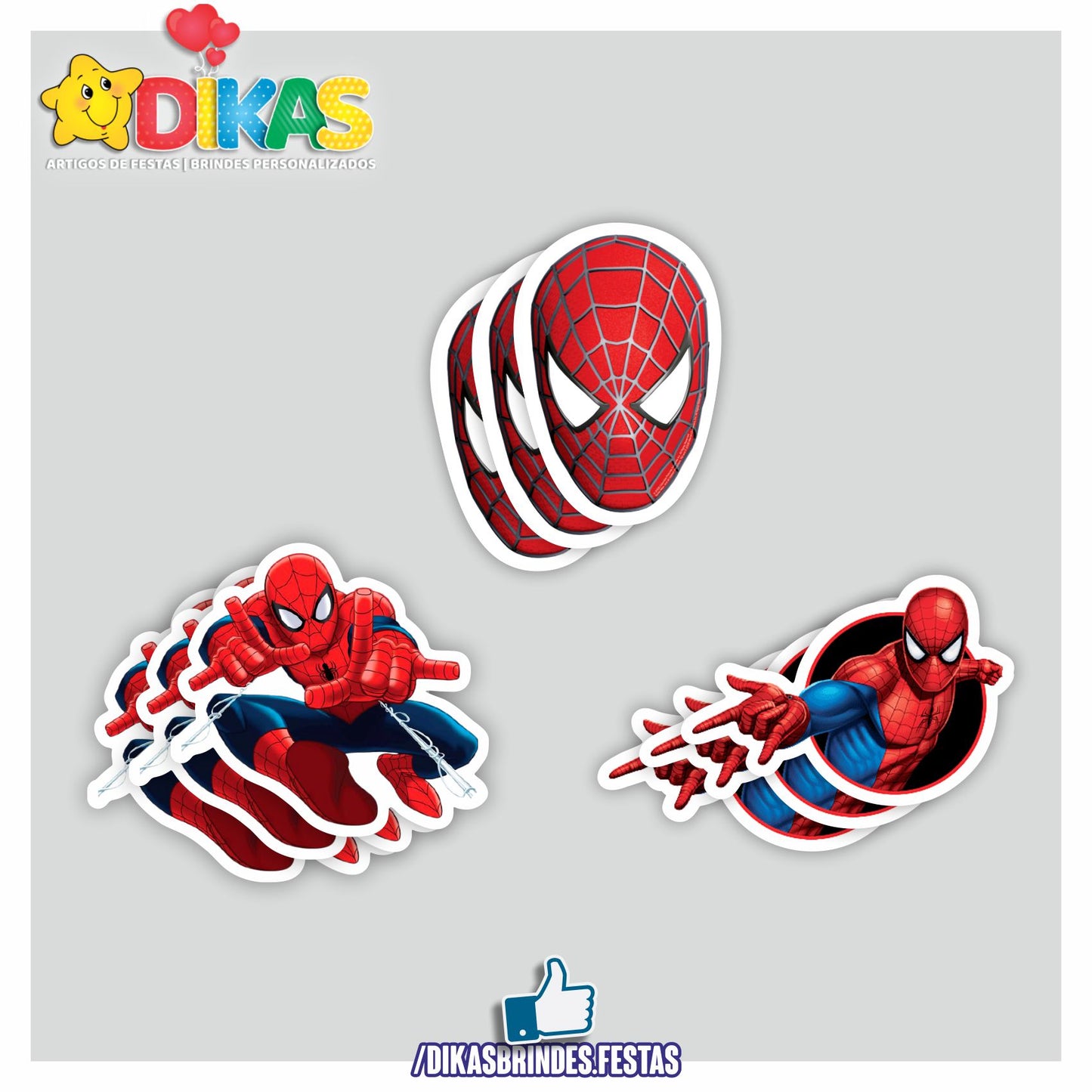 APLIQUES PEQUENOS - HOMEM ARANHA