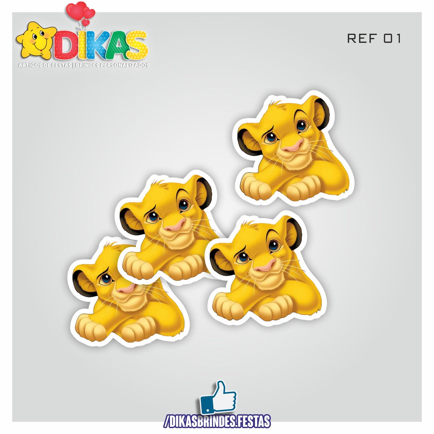 APLIQUES PEQUENOS - REI LEÃO