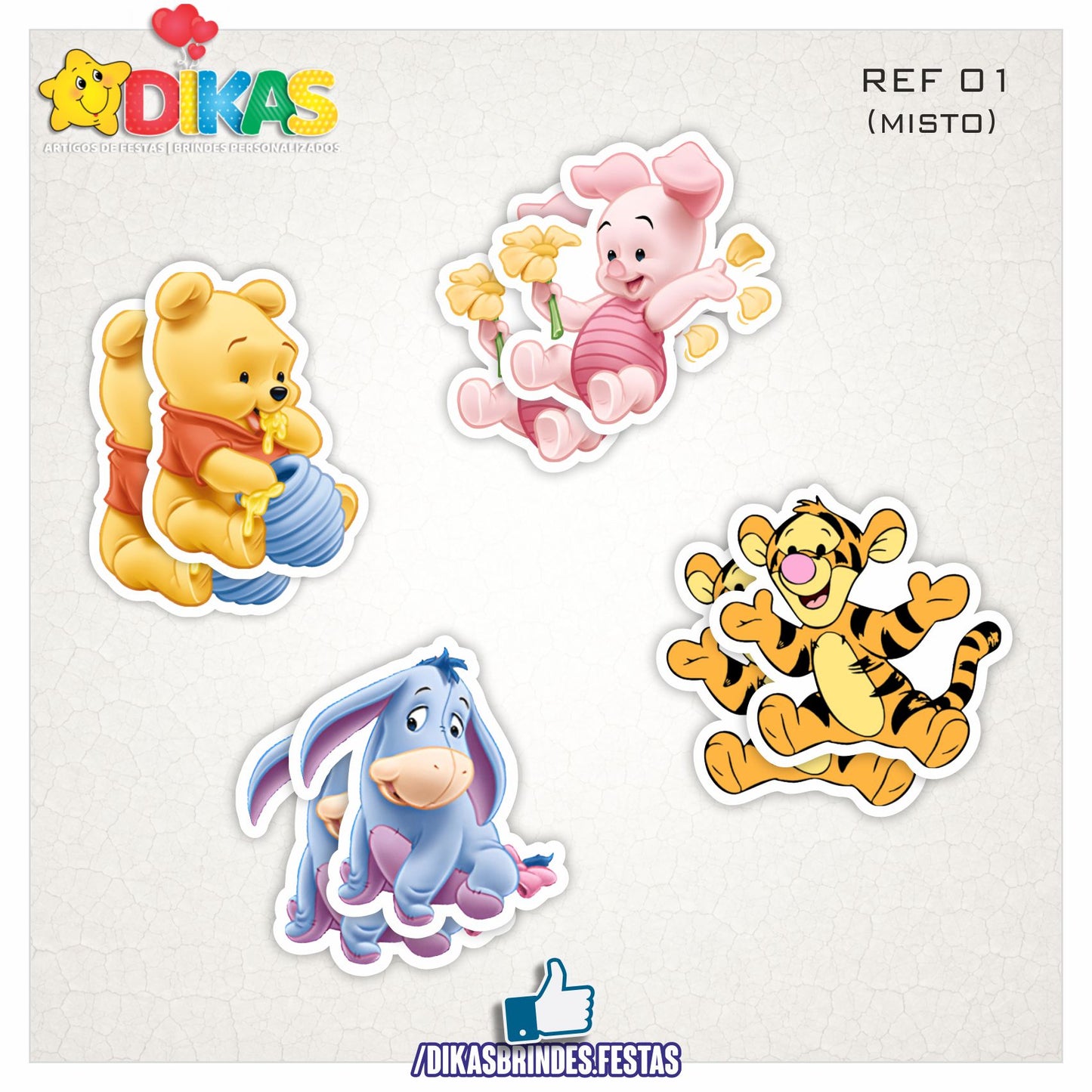 APLIQUES PEQUENOS - WINNIE THE POOH