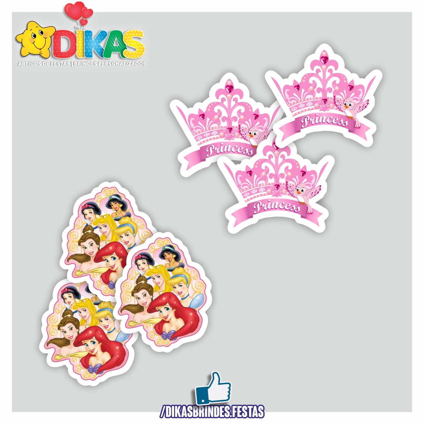 APLIQUES PEQUENOS - PRINCESAS DISNEY