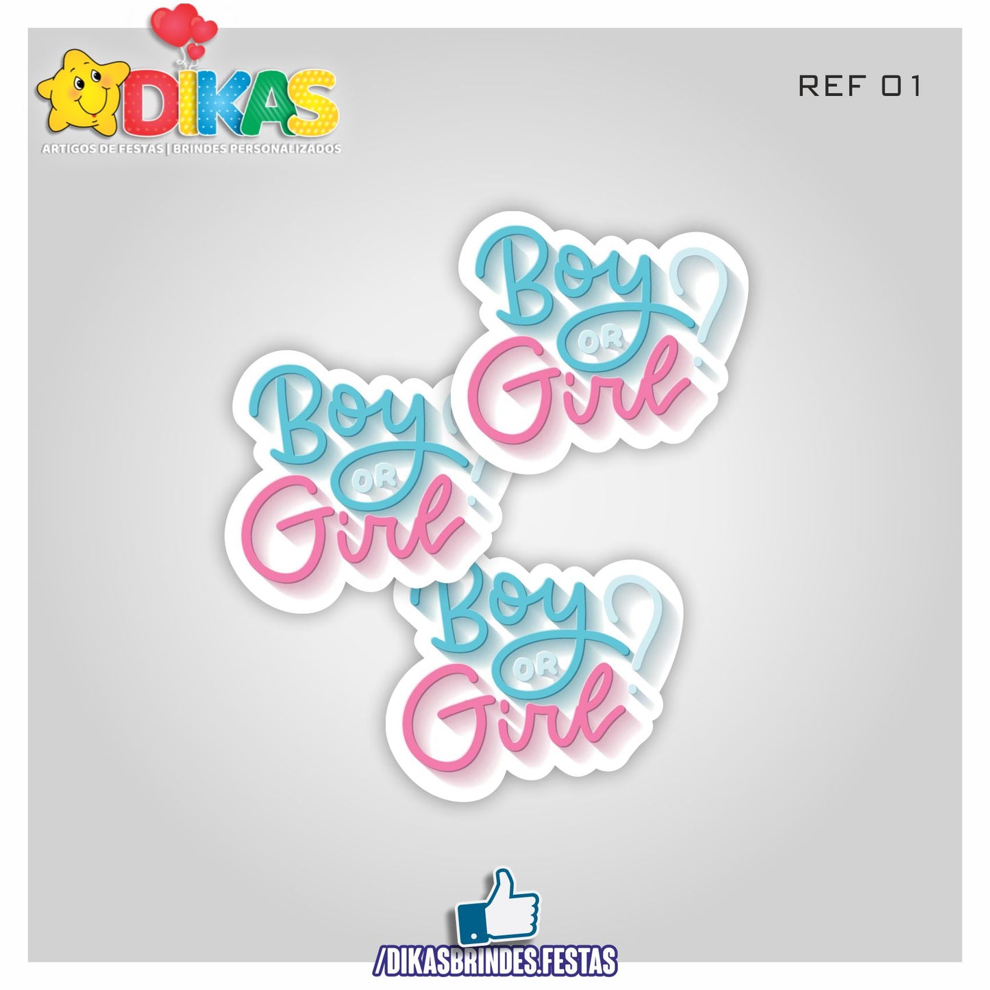 APLIQUES PEQUENOS - CHÁ REVELAÇÃO