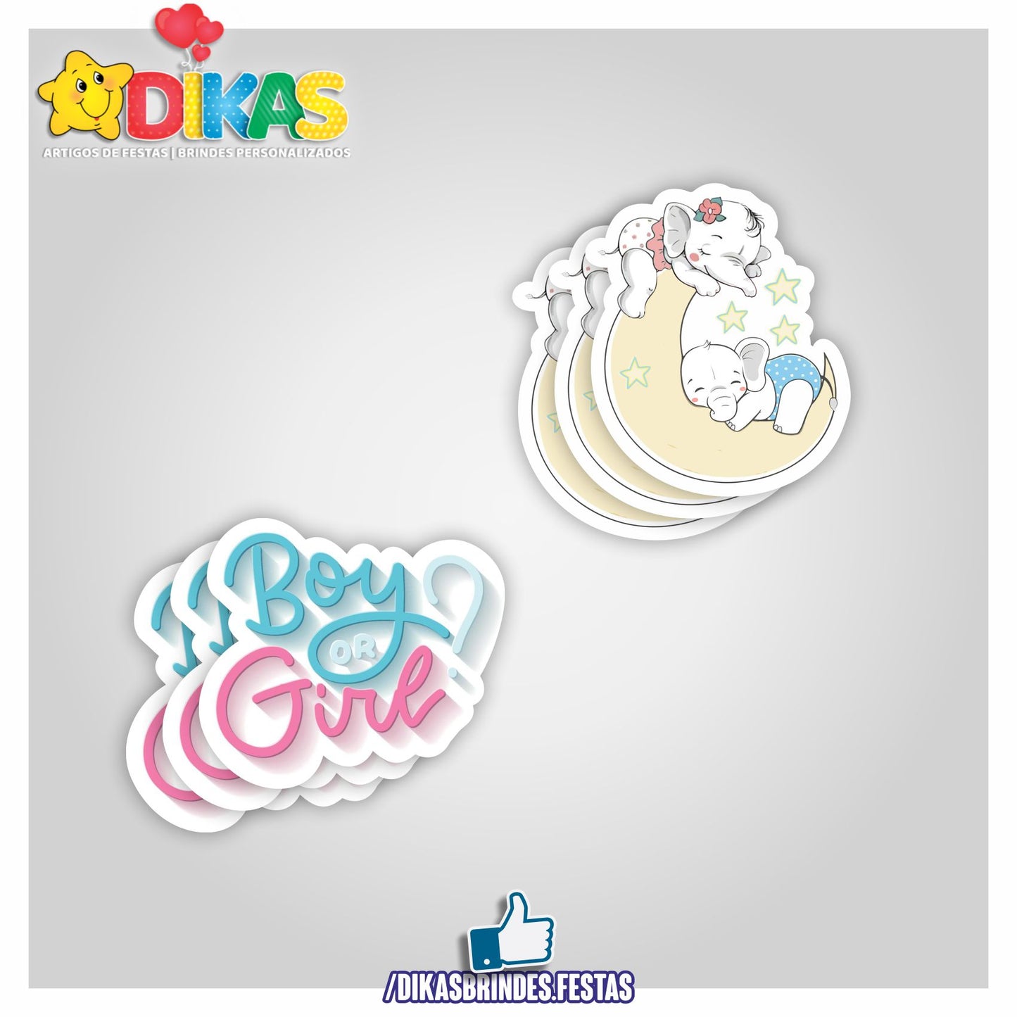 APLIQUES PEQUENOS - CHÁ REVELAÇÃO