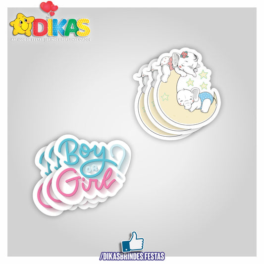 APLIQUES PEQUENOS - CHÁ REVELAÇÃO