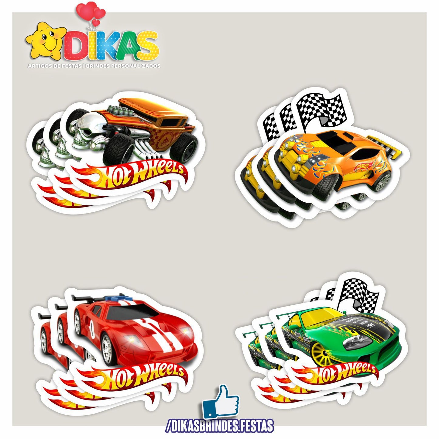 APLIQUES PEQUENOS - HOTWHEELS