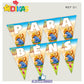 BANDEIROLA "PARABÉNS" - POOH