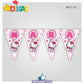 BANDEIROLA PERSONALIZADA - HELLO KITTY