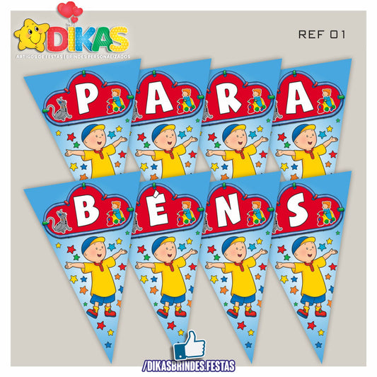 BANDEIROLA "PARABÉNS" - RUCA