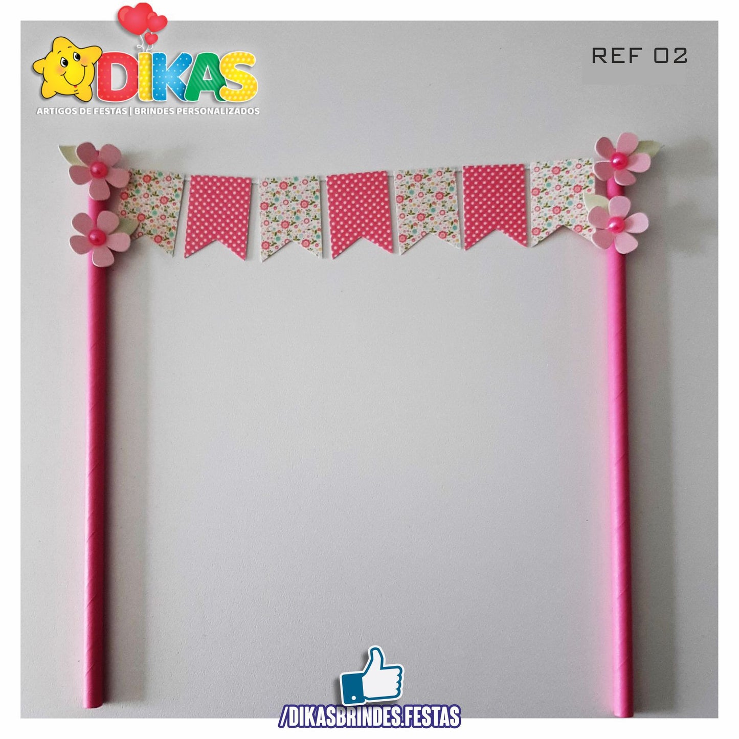 BANDEIRINHA DECORATIVA PARA BOLO - BEBÉ
