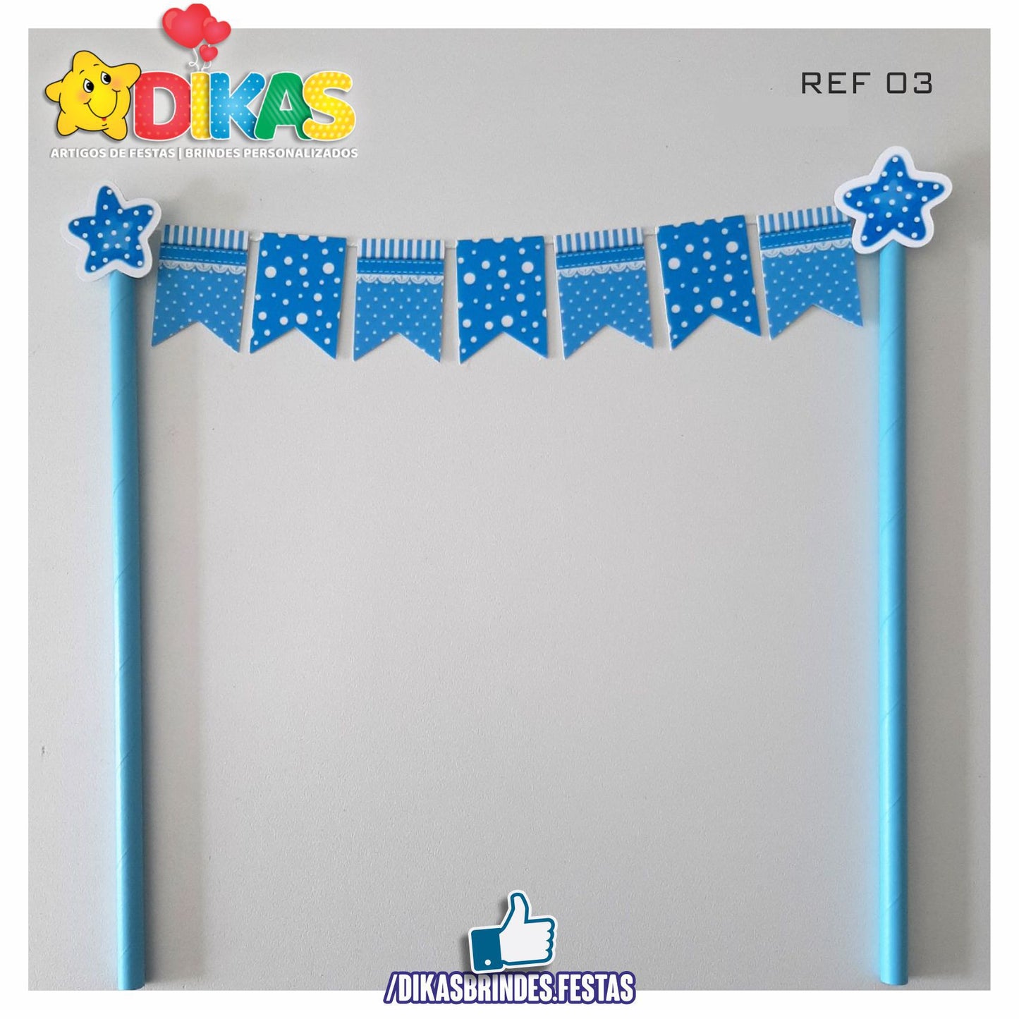 BANDEIRINHA DECORATIVA PARA BOLO - BEBÉ