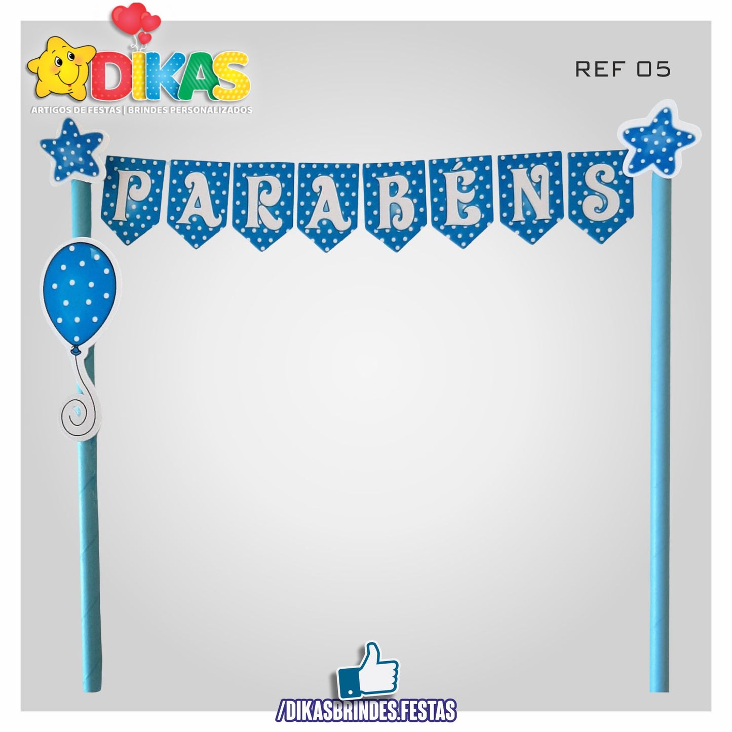 BANDEIRINHA DECORATIVA PARA BOLO - BEBÉ