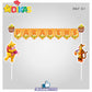 BANDEIRINHA DECORATIVA PARA BOLO - POOH
