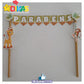 BANDEIRINHA DECORATIVA PARA BOLO - ANIMAIS DA SELVA