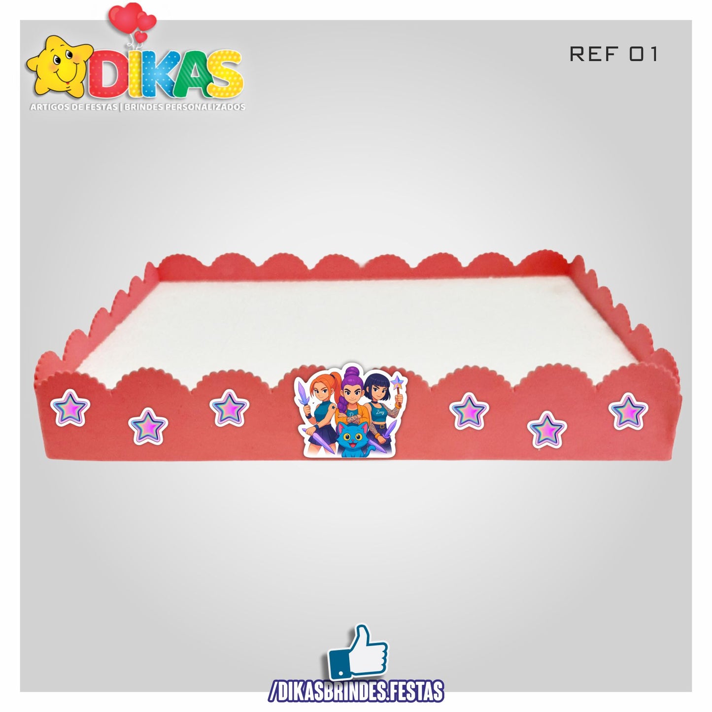 BANDEJA ARTESANAL GRANDE - GUERREIRAS DO K-POP