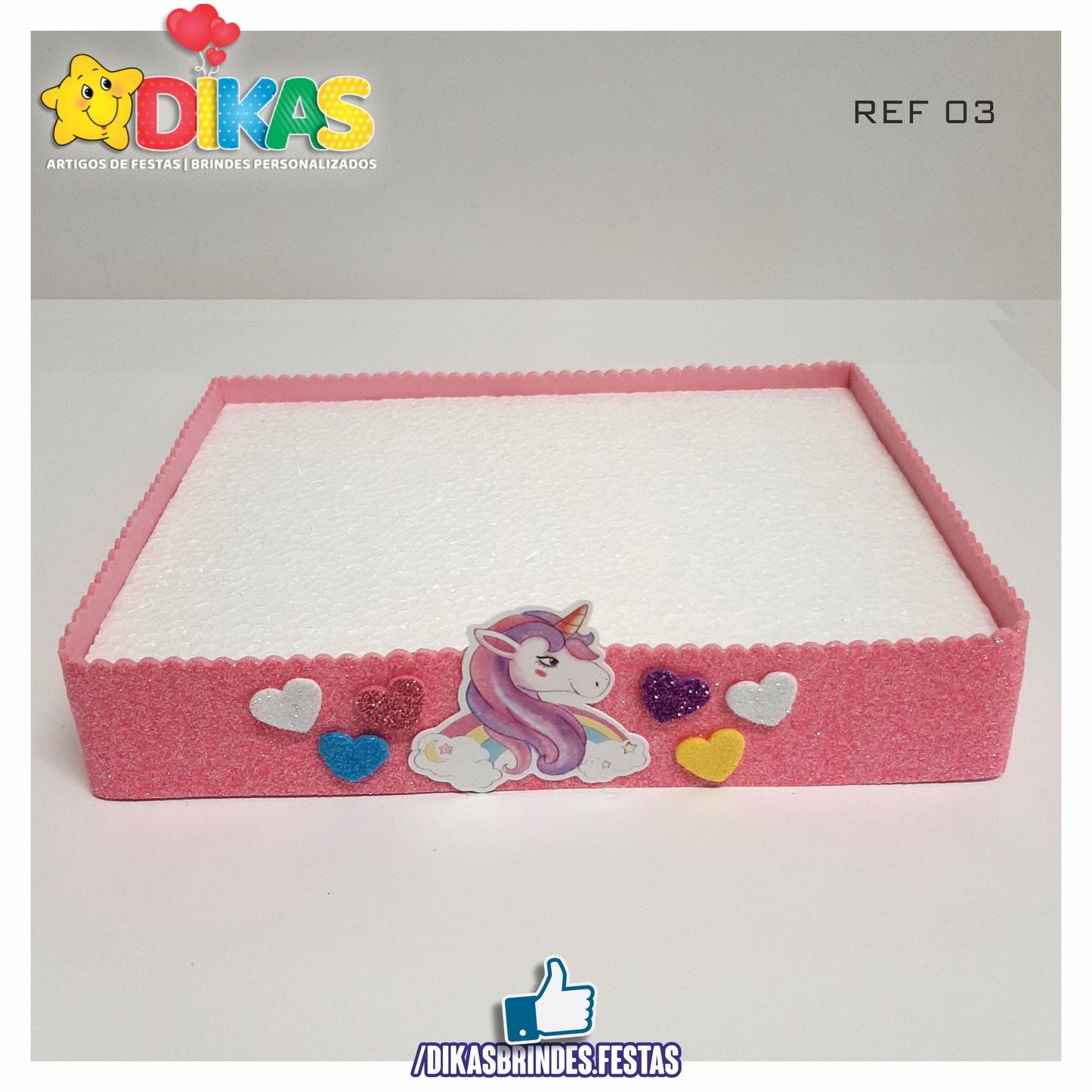 BANDEJA ARTESANAL PEQUENA - UNICÓRNIO