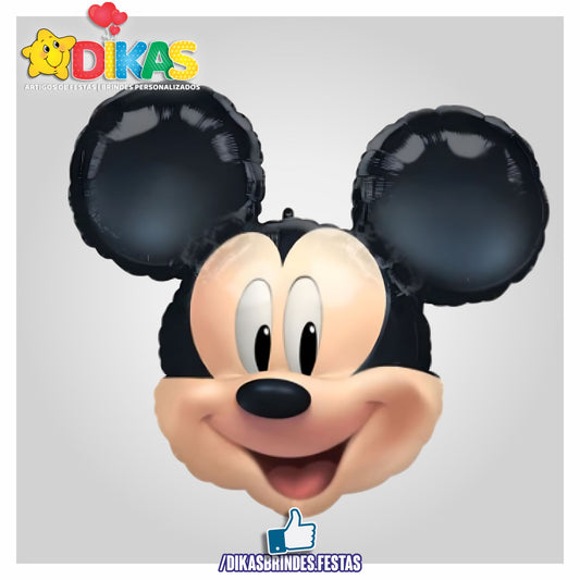 BALÃO FOIL CABEÇA MICKEY 63CM