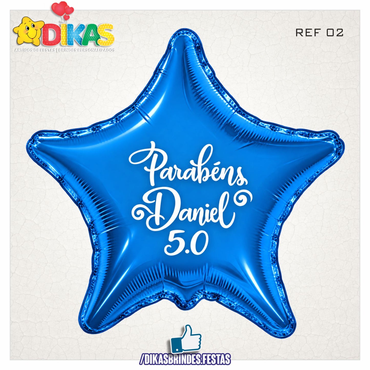 BALÃO FOIL PERSONALIZADO - 50 ANOS