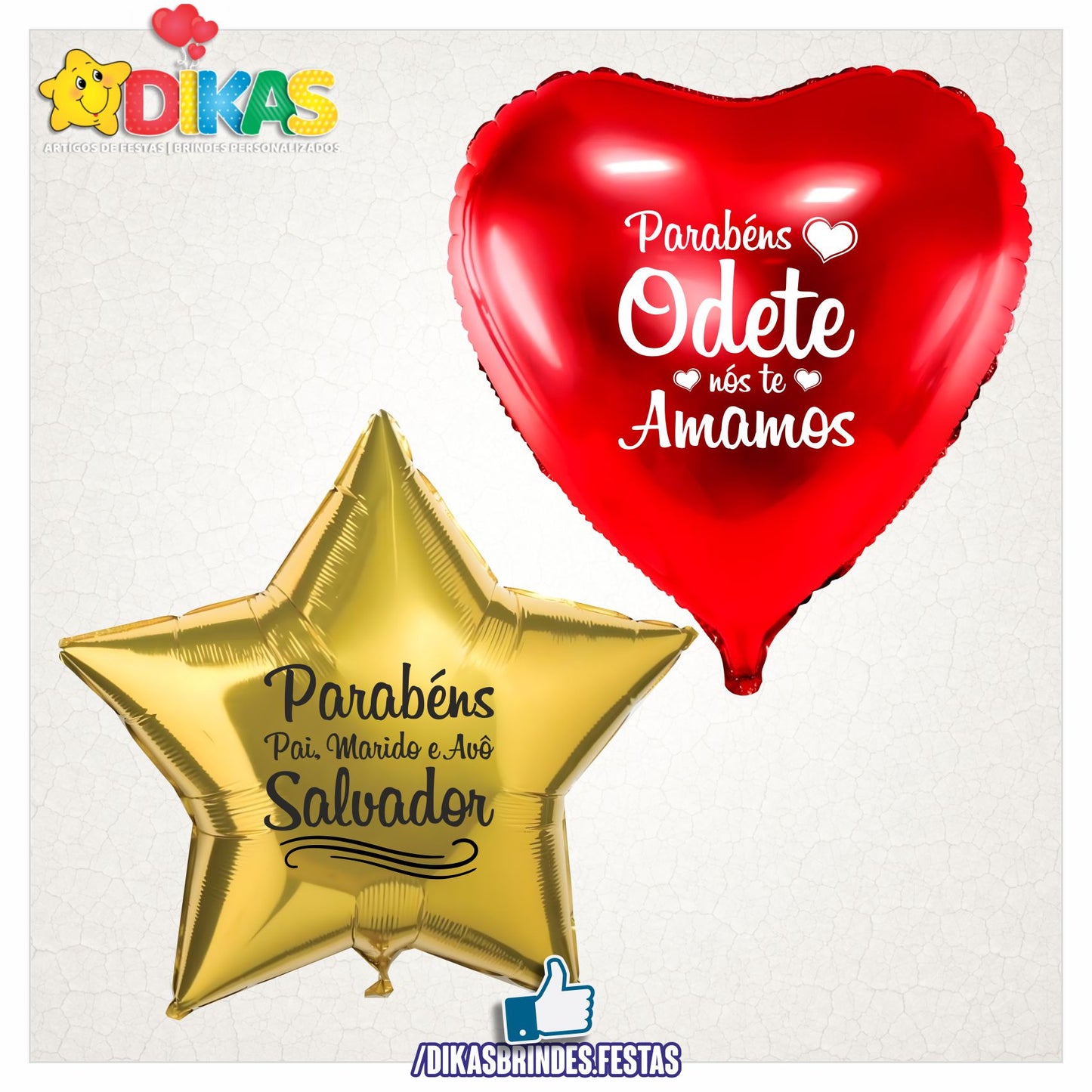BALÃO FOIL PERSONALIZADO - ADULTOS