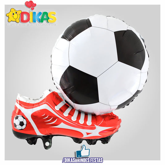 BALÃO FOIL CHUTERIA VERMELHA