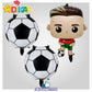 BALÃO FOIL FUTEBOL PACK (3unid.)