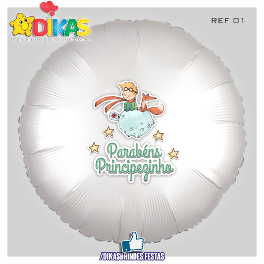 BALÃO FOIL TEMA/PARABÉNS - PEQUENO PRÍNCIPE