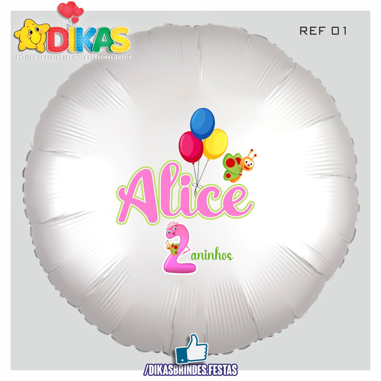 BALÃO FOIL PERSONALIZADO - BABY TV