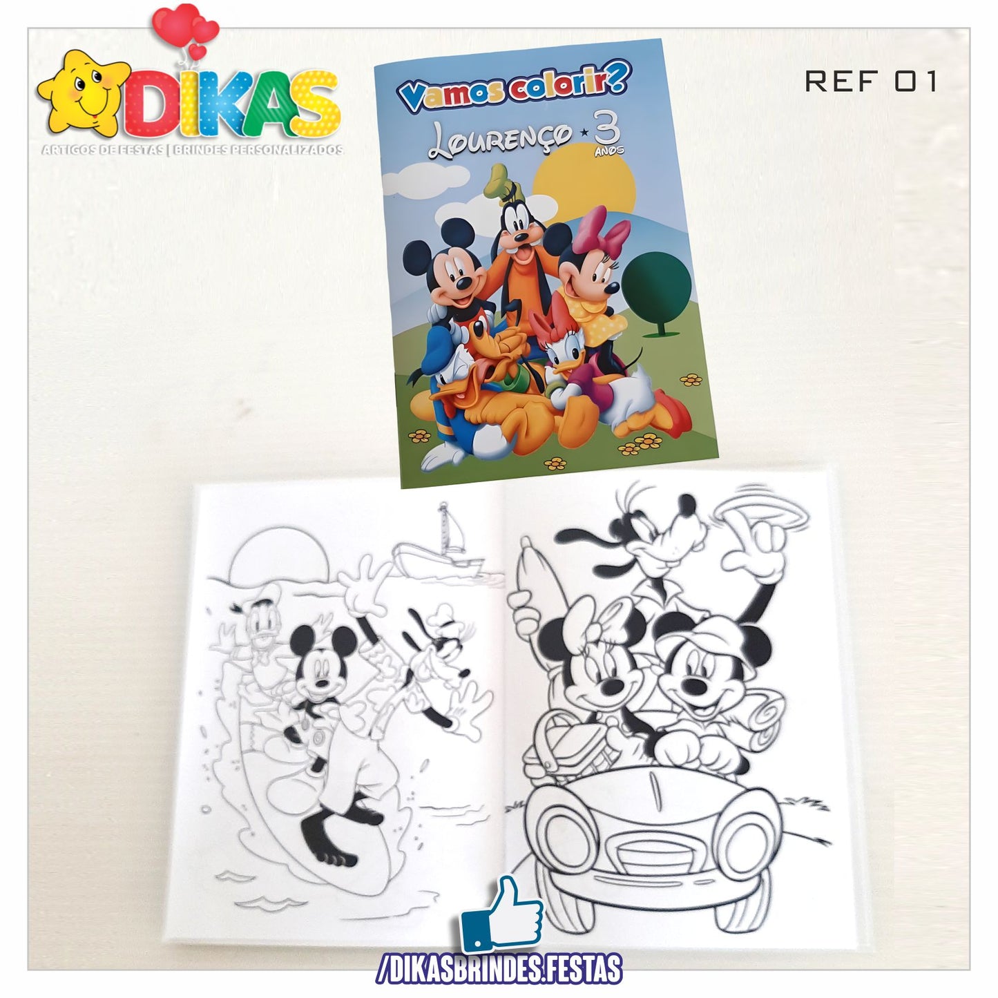 LIVRINHO PARA COLORIR - MICKEY E OS AMIGOS