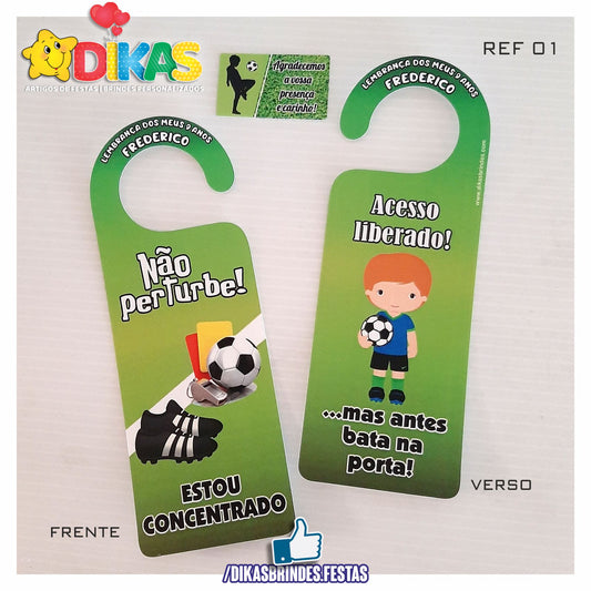 AVISO DE PORTA - FUTEBOL