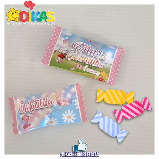 REBUÇADOS PERSONALIZADOS - BORBOLETA / JARDIM ENCANTADO