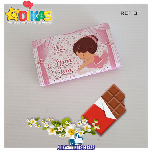 TABLET CHOCOLATE 20G PERSONALIZADO - BAILARINA