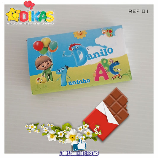 TABLET CHOCOLATE 20G PERSONALIZADO - BABY TV