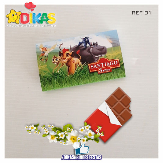 TABLET CHOCOLATE 20G PERSONALIZADO - GUARDA DO LEÃO