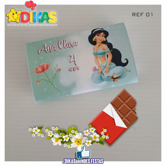 TABLET CHOCOLATE 20G PERSONALIZADO - JASMINE