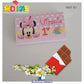 TABLET CHOCOLATE 20G PERSONALIZADO - MINNIE BABY