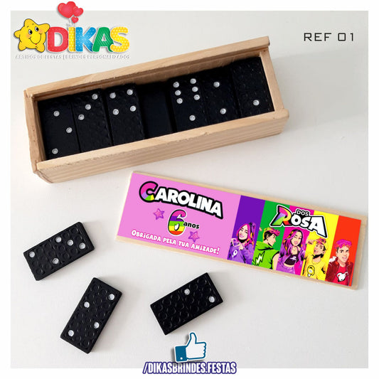 DOMINÓ C/ CAIXINHA PERSONALIZADA - GRUPO DOS ROSA