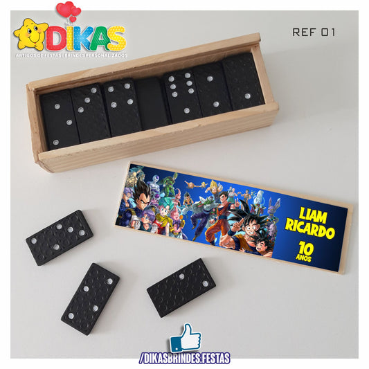 DOMINÓ C/ CAIXINHA PERSONALIZADA - DRAGON BALL