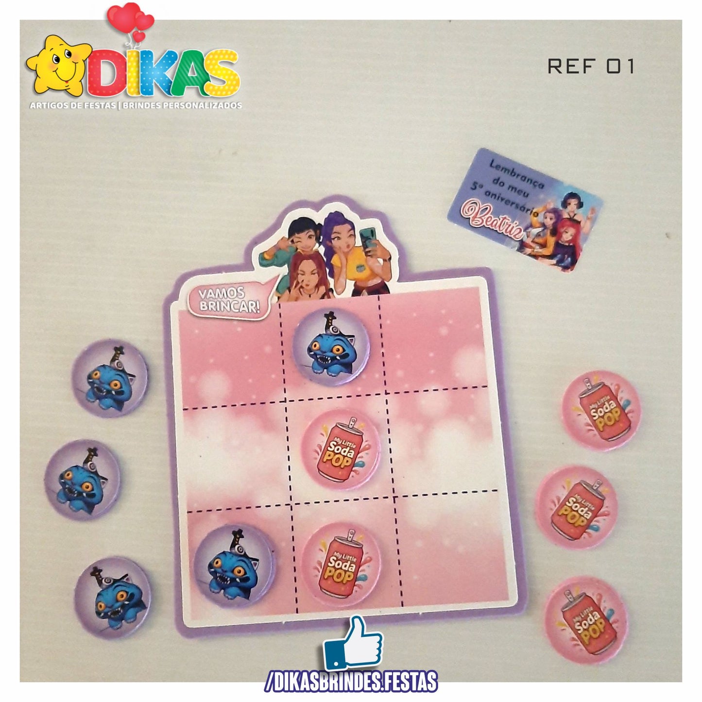 JOGO DO GALO ARTESANAL - GUERREIRAS DO K-POP