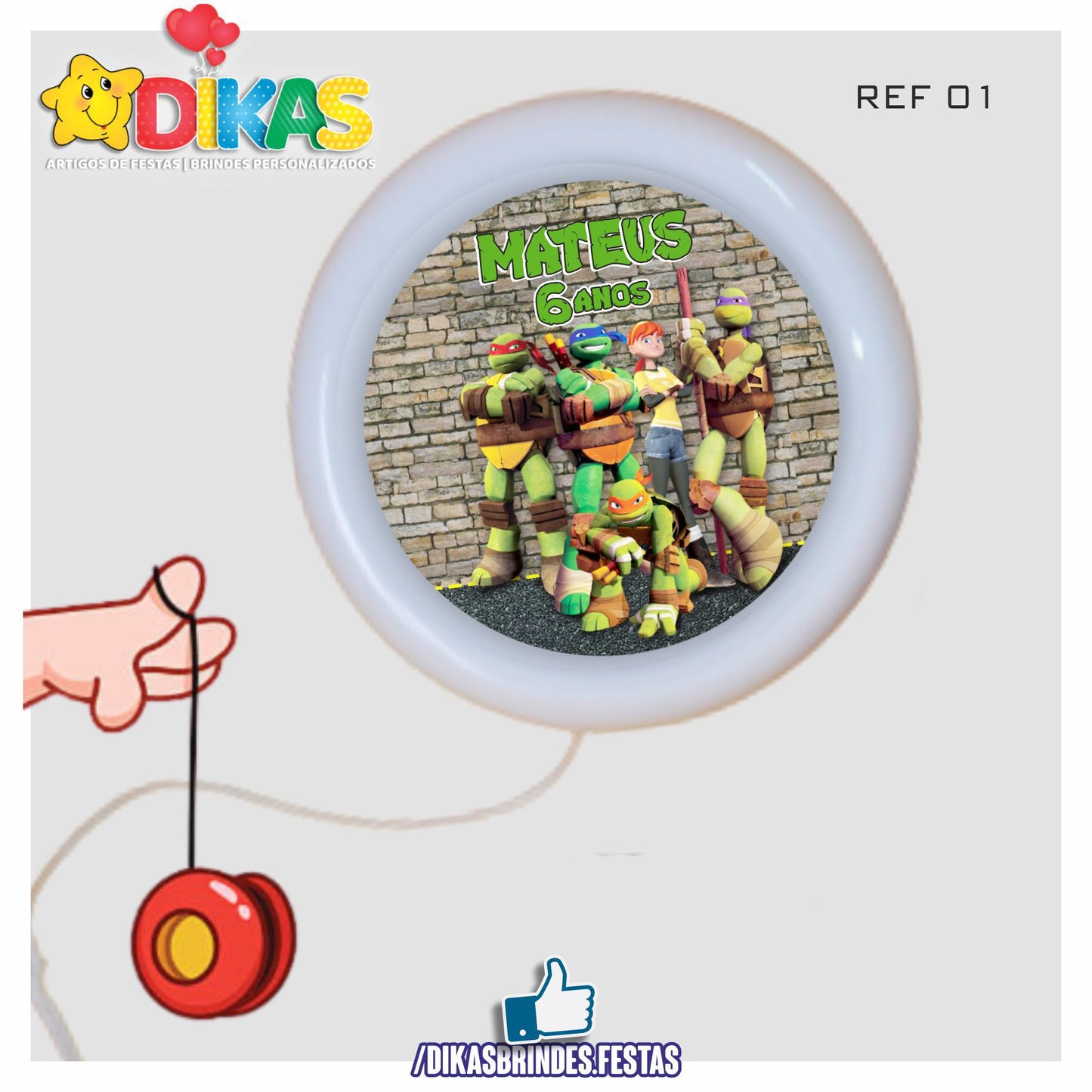 IOIÓ PERSONALIZADO - TARTARUGAS NINJA